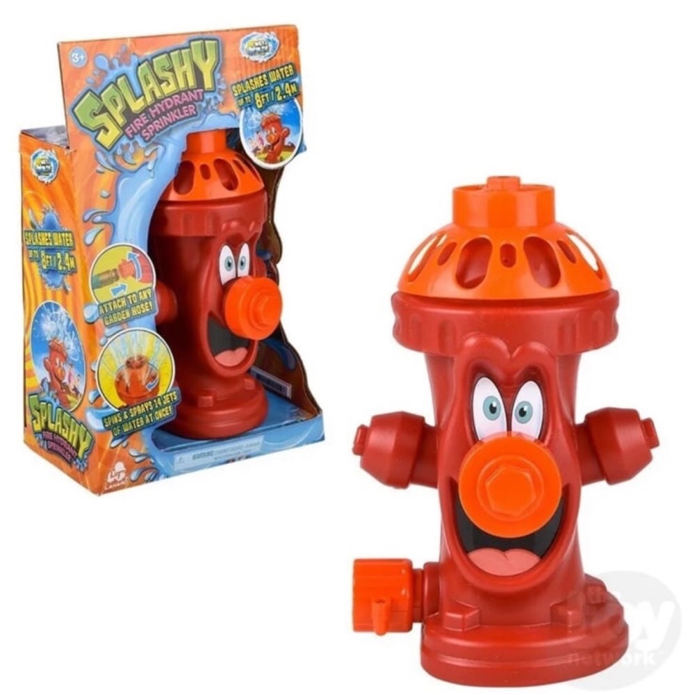 Splashy Red Fire Hydrant Sprinkler